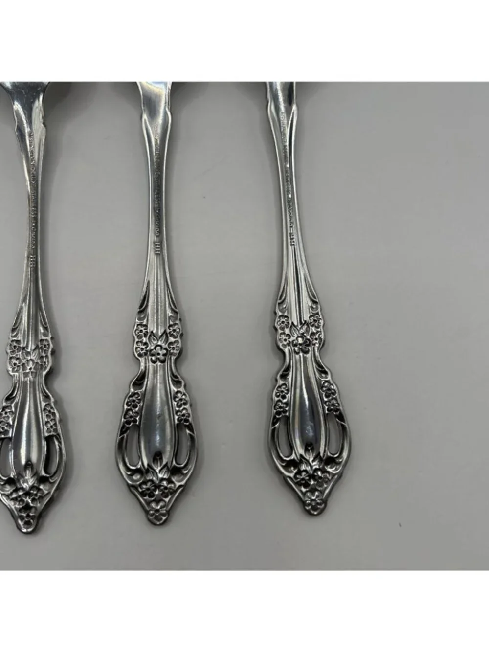 Oneida Raphael Dinner Salad Forks Distinction Deluxe Stainless Flatware Lot Of 4